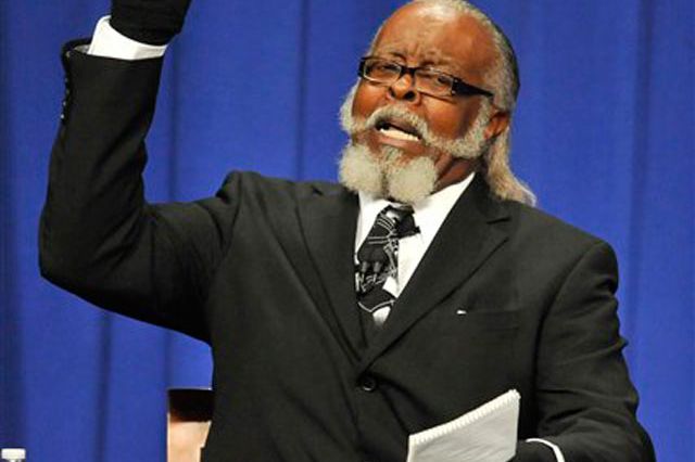 Rent is Too Damn High candidate Jimmy McMillan, black gloved and fiery